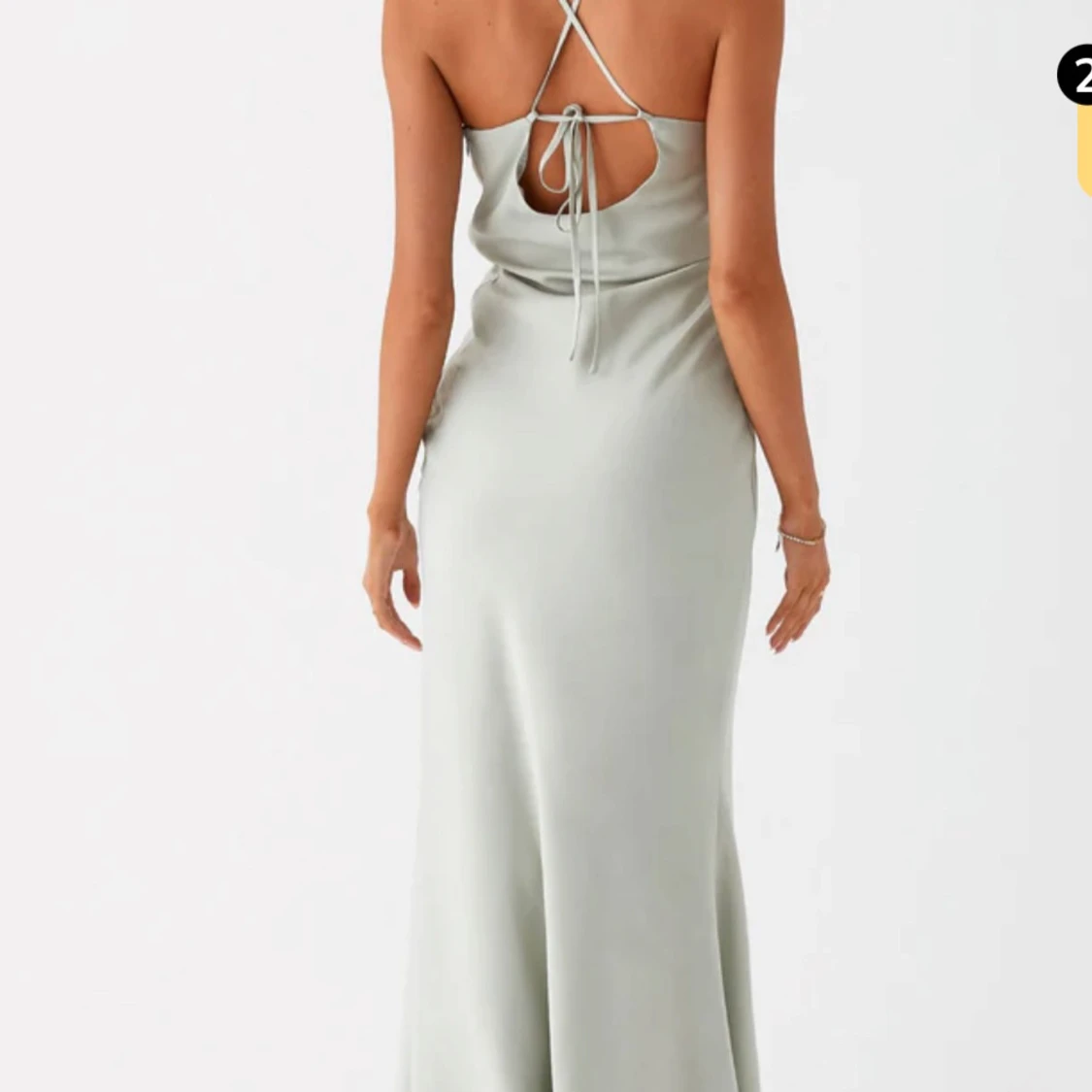 Ljusgrön balklänning  - 1