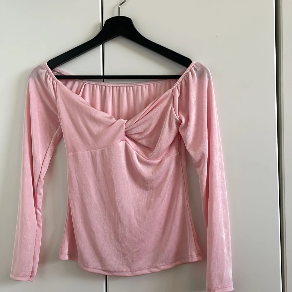 Rosa långärmad topp