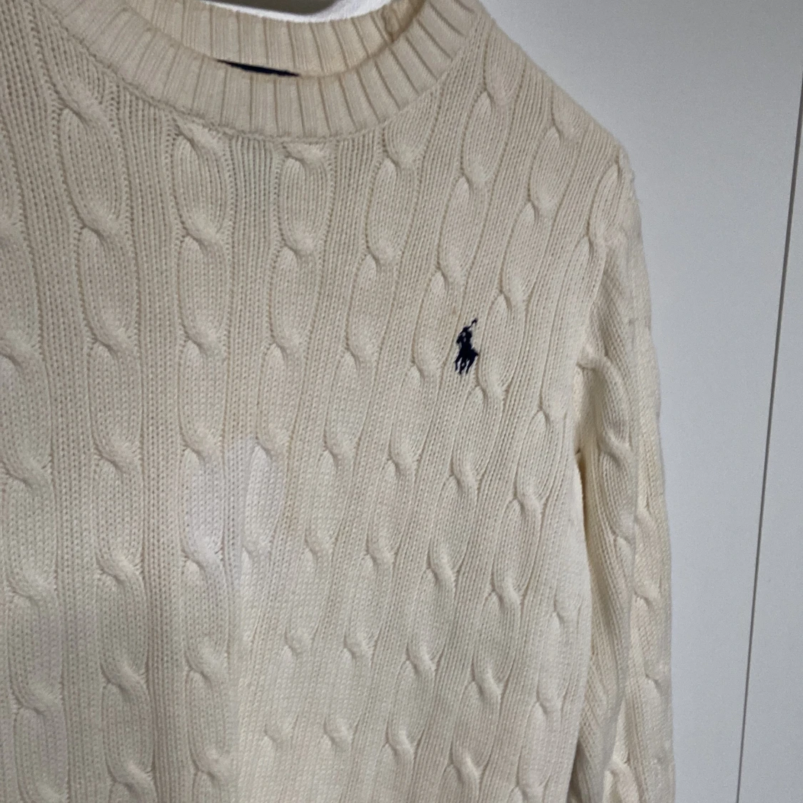 Vit stickad tröja från Polo Ralph Lauren - 1