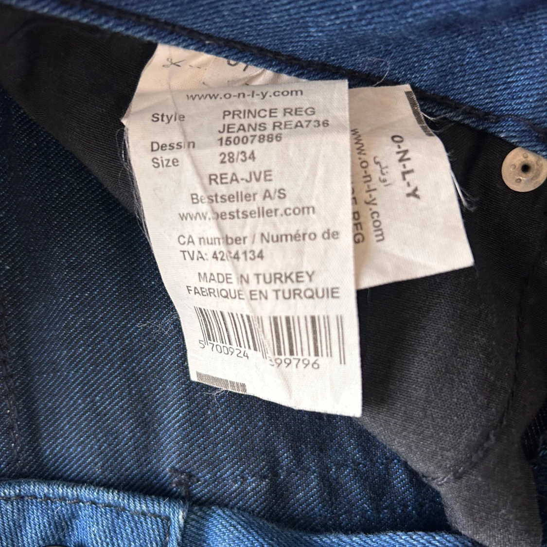 Blå jeansbyxor från Only - 4