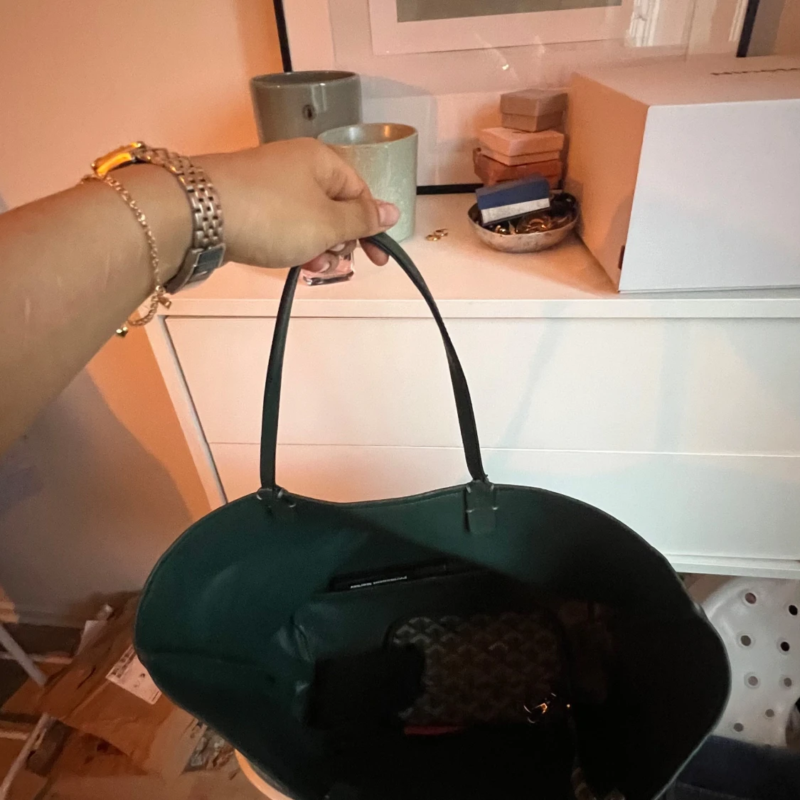 Grön handväska  - 1