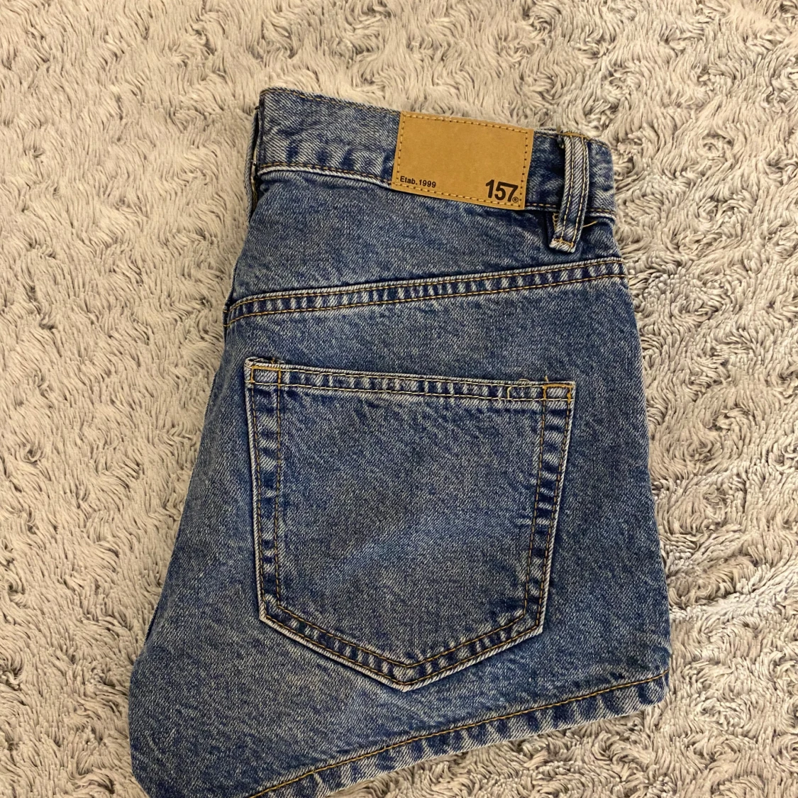 Blå jeansshorts från 157 - 1