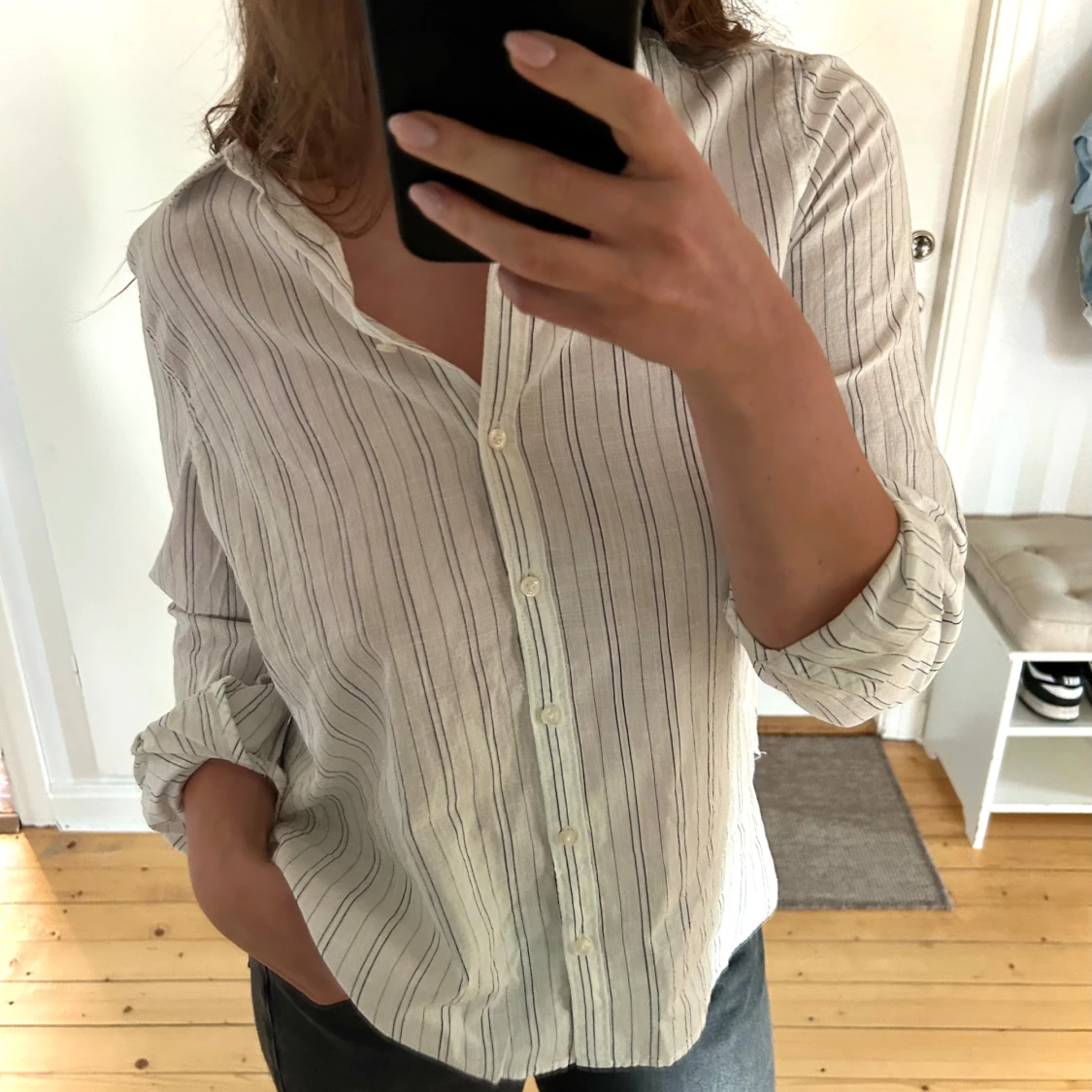 Randig skjorta - Lindex - 1