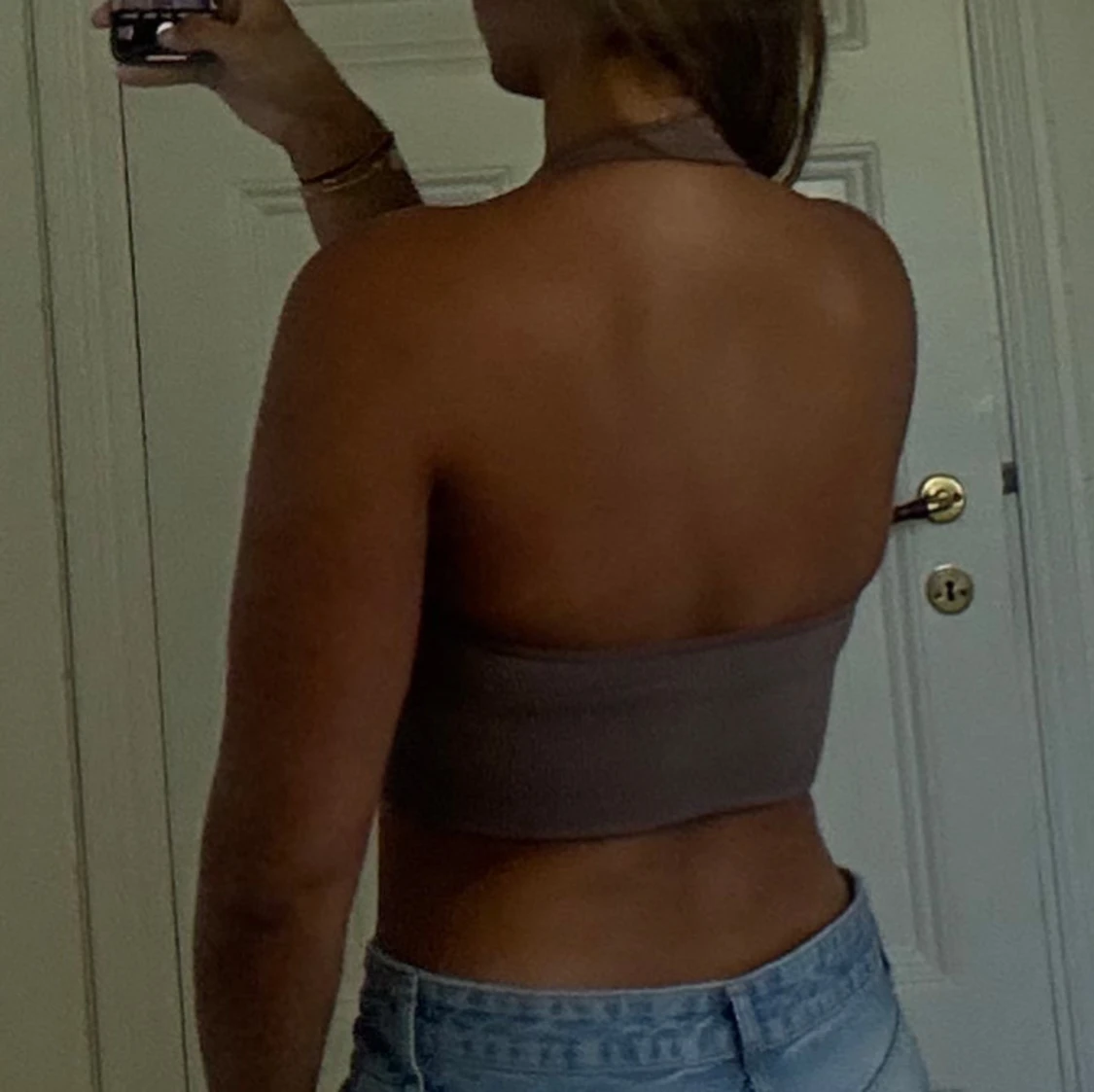 Brun halterneck topp  - 1