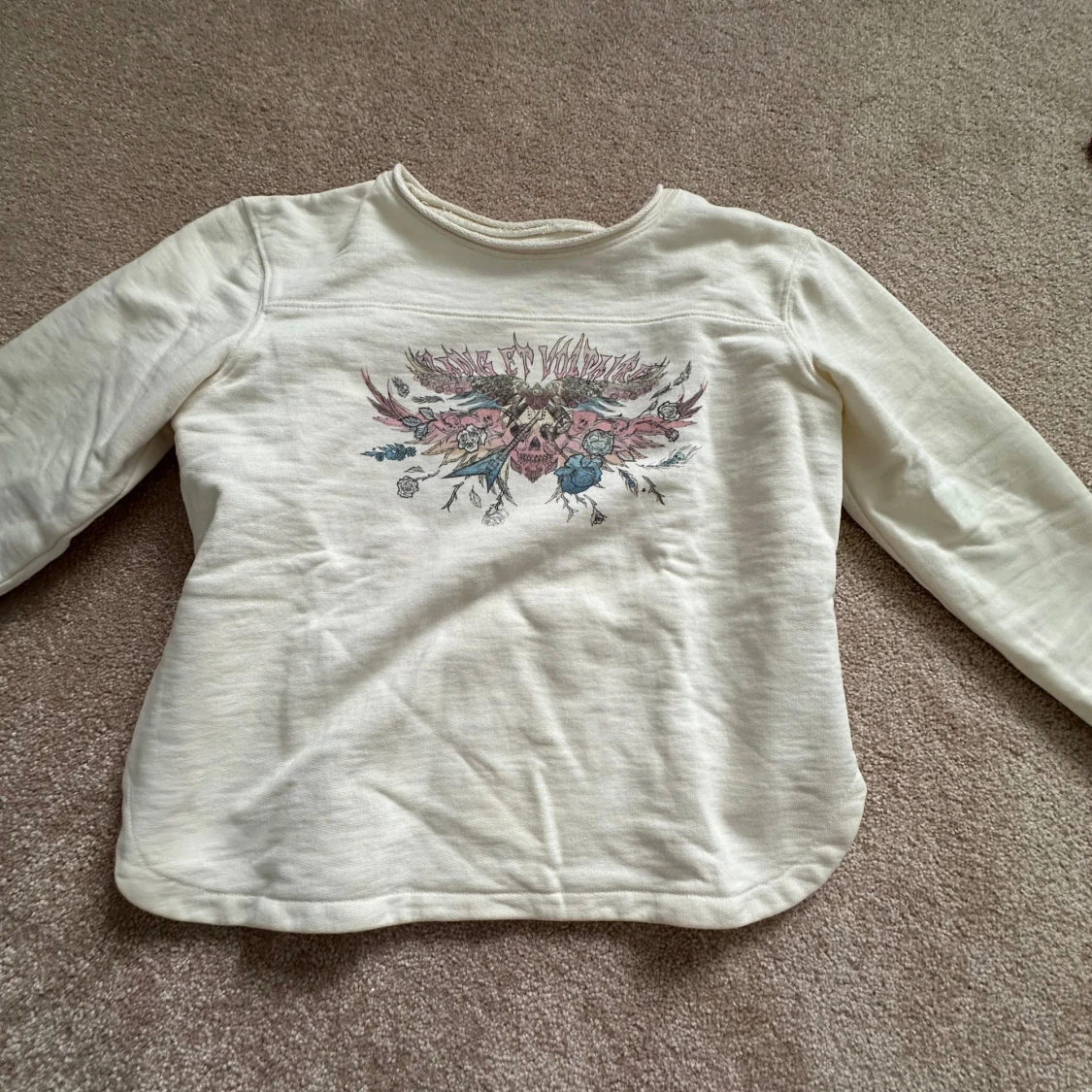 Vit långärmad tröja från Zadig & Voltaire