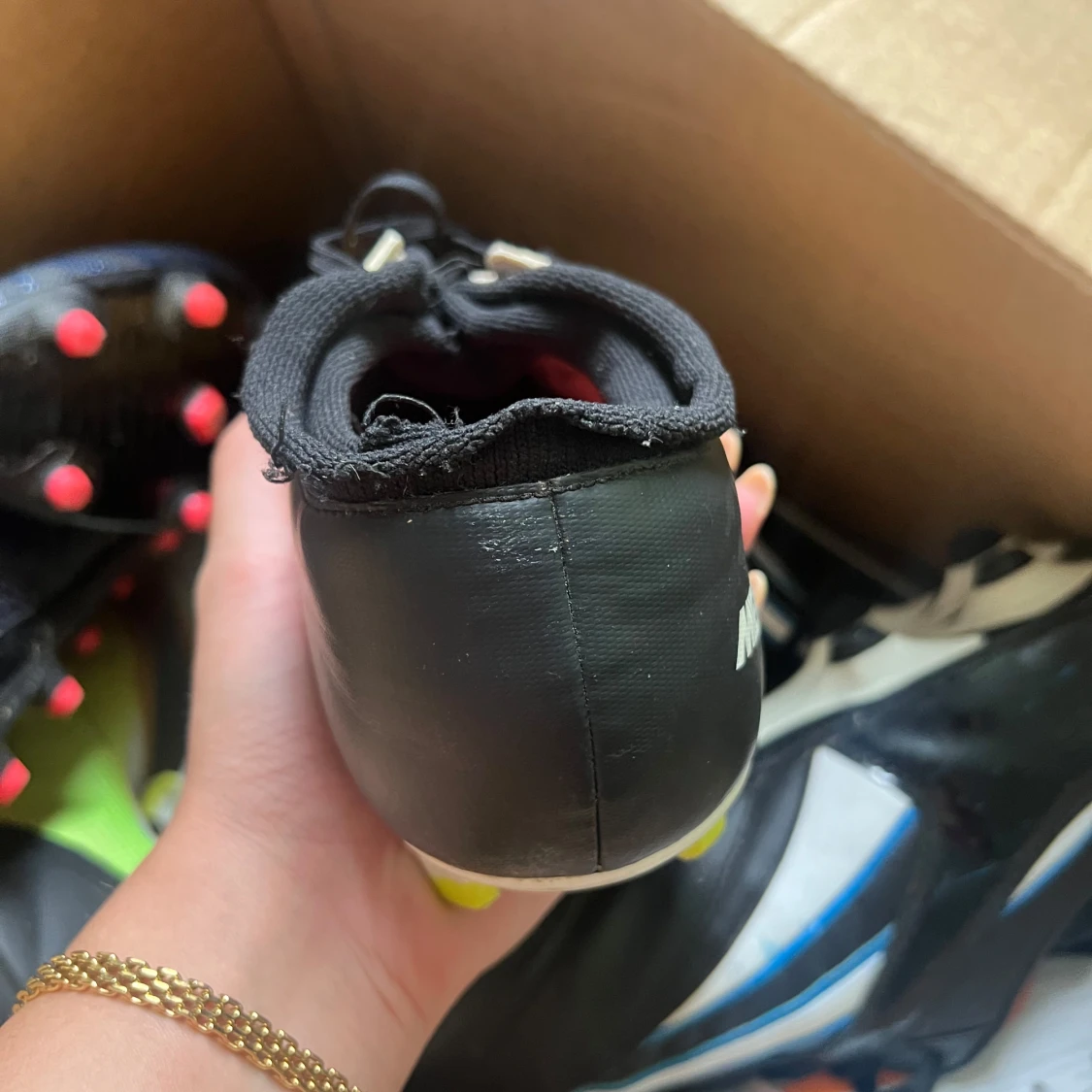 Nike Mercurial fotbollsskor orange/svart - 4