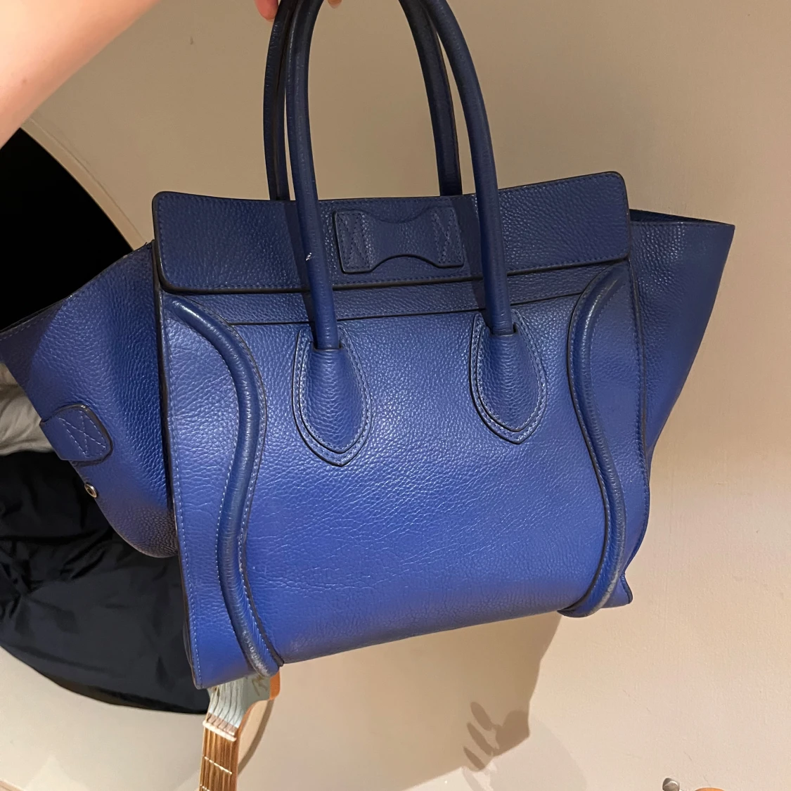 Blå Céline Luggage Tote i skinn - 1