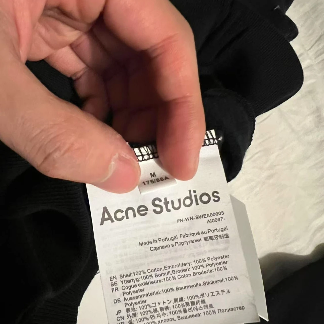 Svart Acne Studios tröja med smiley - 3