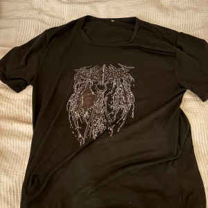 Svart Y2k T-shirt  - Svart y2k T-shirt UNISEX i Storlek:M, väldigt mjuk o skön! Hör av dig vid frågor och intresse!