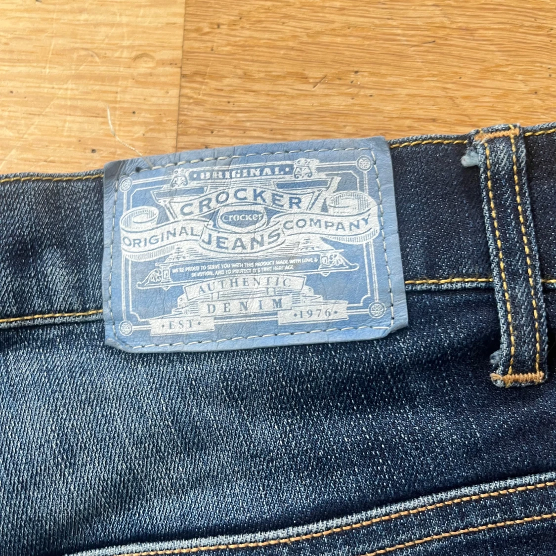 Mörkblå skinny jeans från Crocker - 3