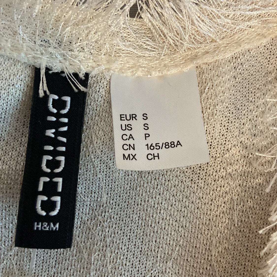 Beige pälsjacka från H&M Divided - 2
