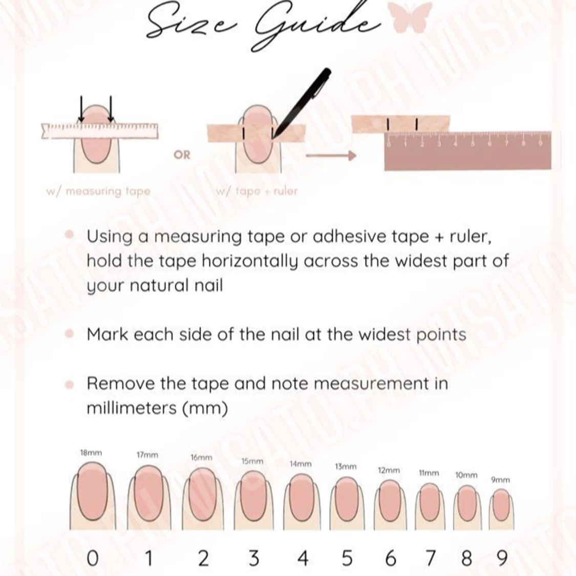 Återanvändbara  press-on naglar💞🖤 - 3