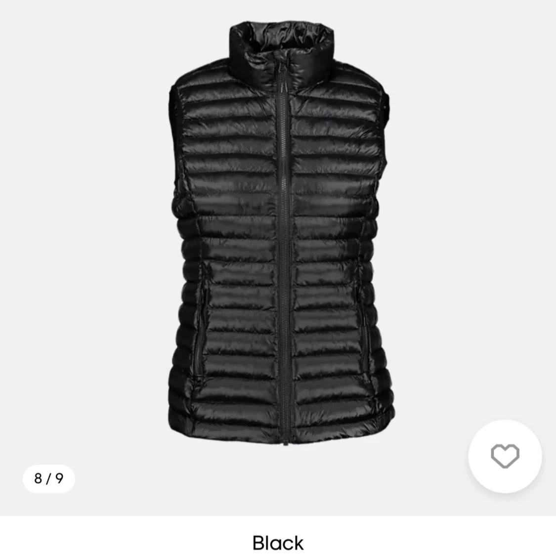 Svart dunväst från Stadium