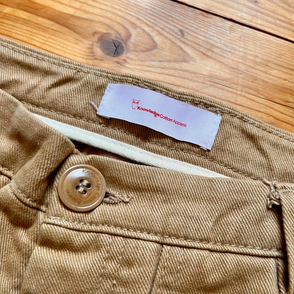 Beiga byxor från Knowledge Cotton - 2