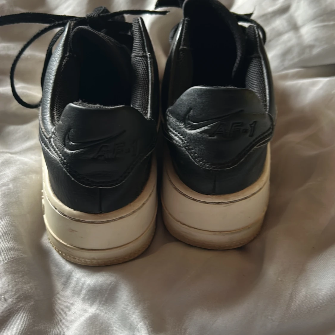 Nike Air Force 1 svart/vit sneakers - 3