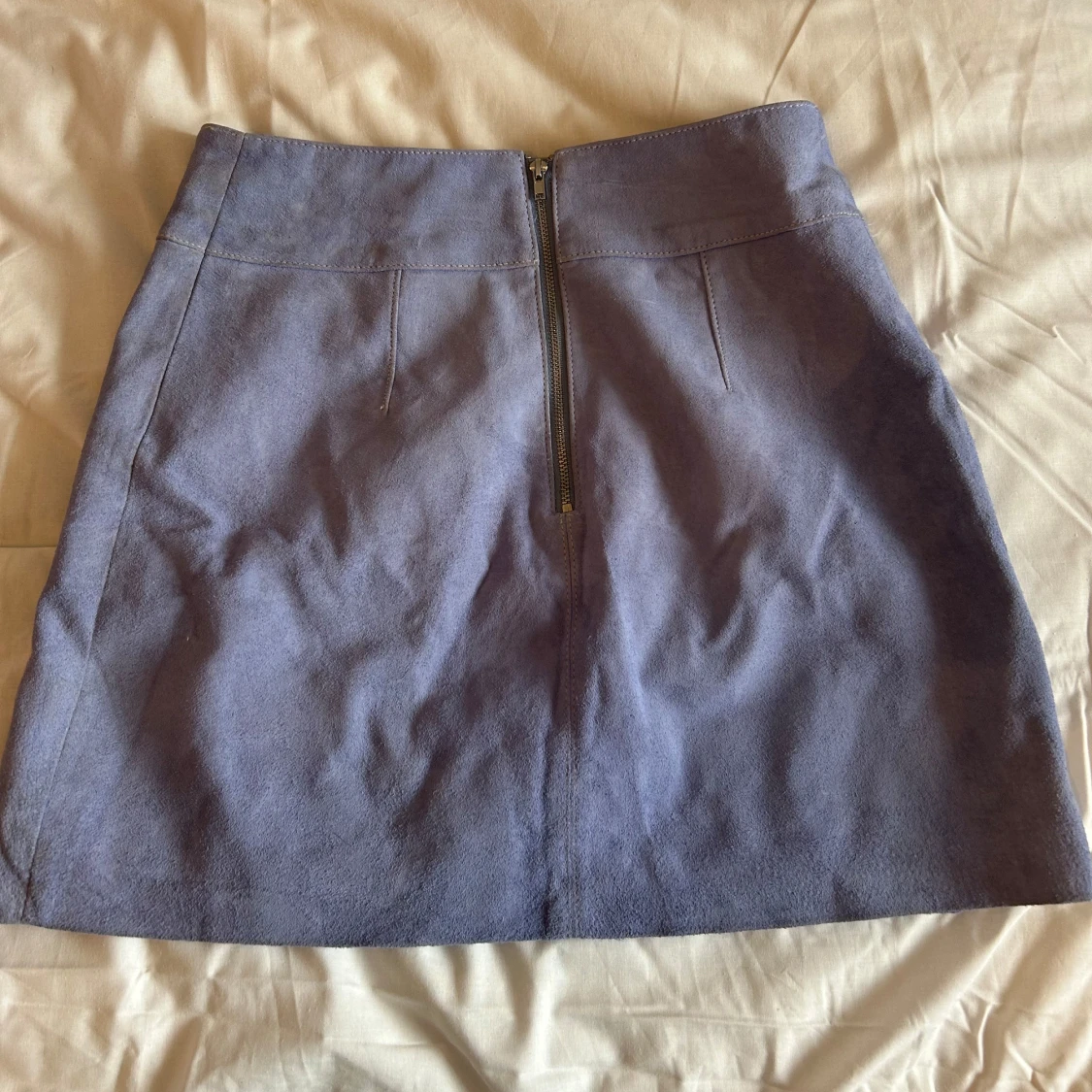 Ljuslila mockakjol med dragkedja - 2