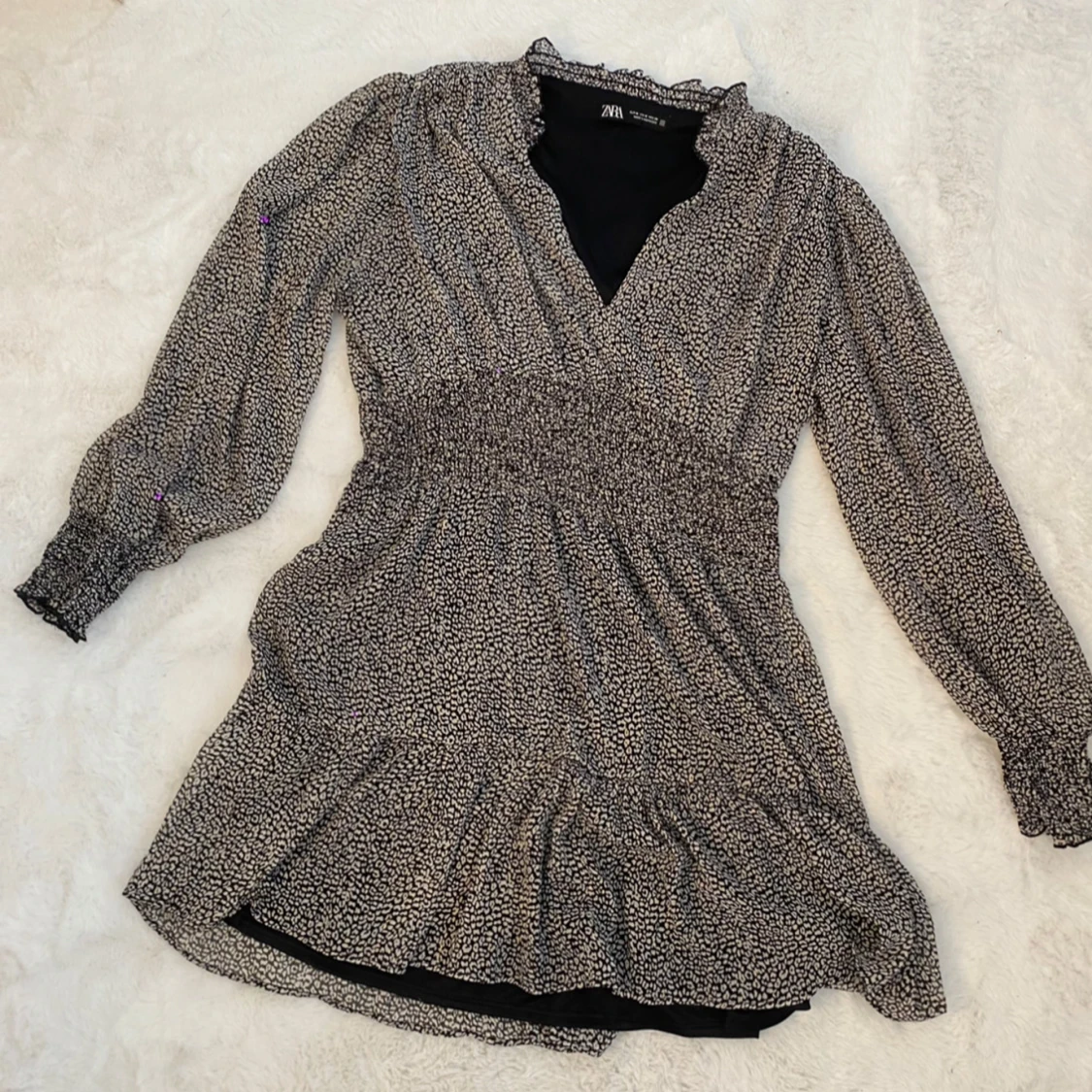 Svartvit kortklänning från Zara