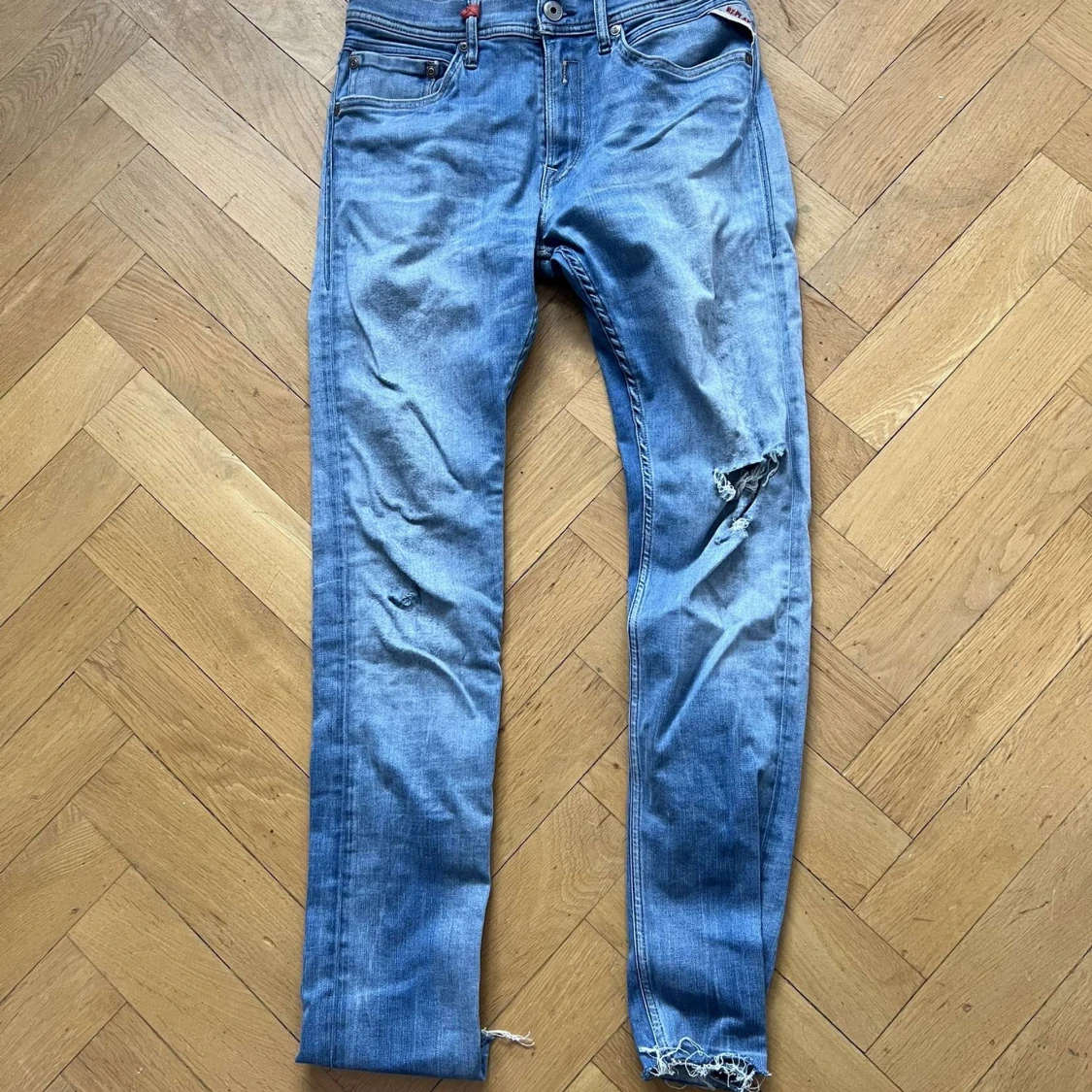 Replay ljusblå jeans med slitningar - 1