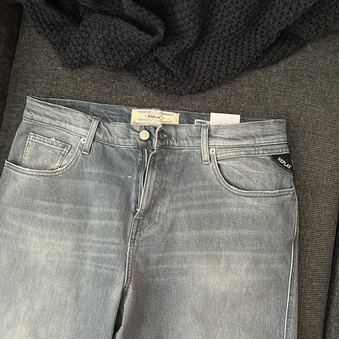 Replay ljusblå jeansbyxor - 1