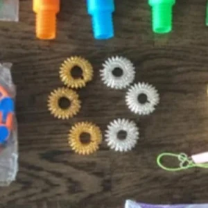 Fidget toys - Metallringar, 6 st, Aldrig använda 