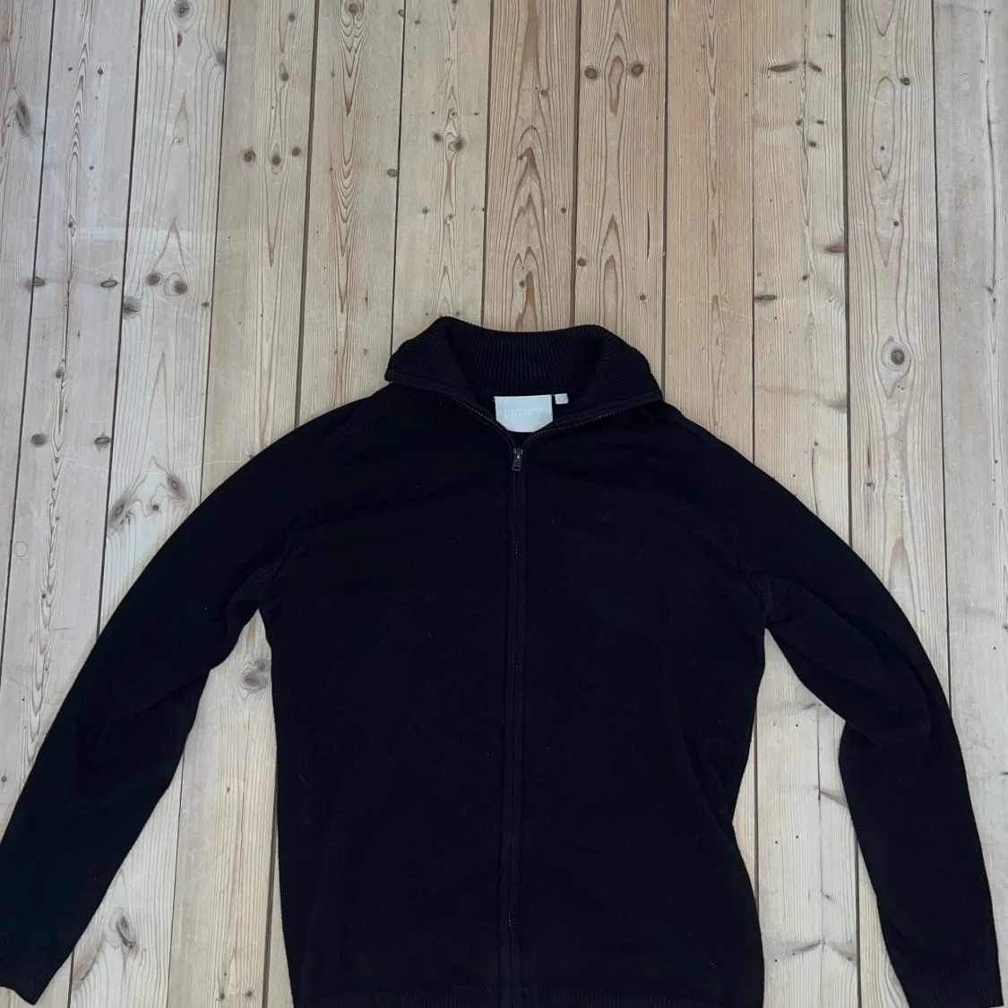 Ted bernhardtz Svart stickad full zip