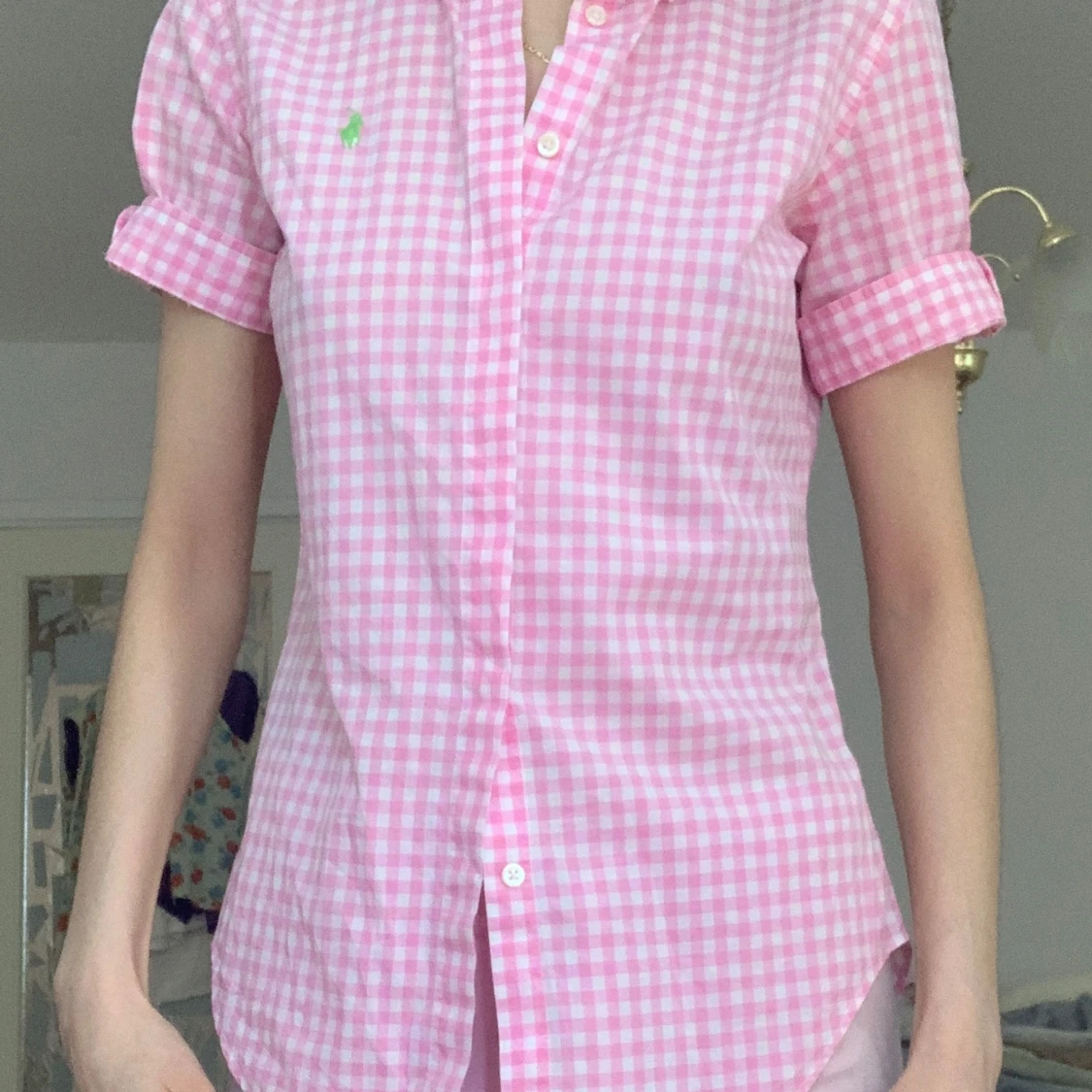 Rosa rutig skjorta från Ralph Lauren - 2