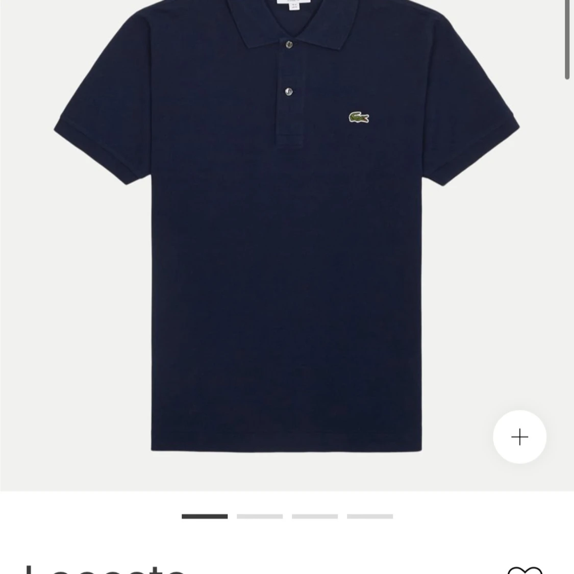 Mörkblå pikétröja från Lacoste - 1