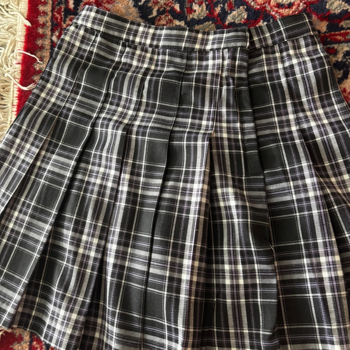 Svartvit rutig kjol från H&M - 2