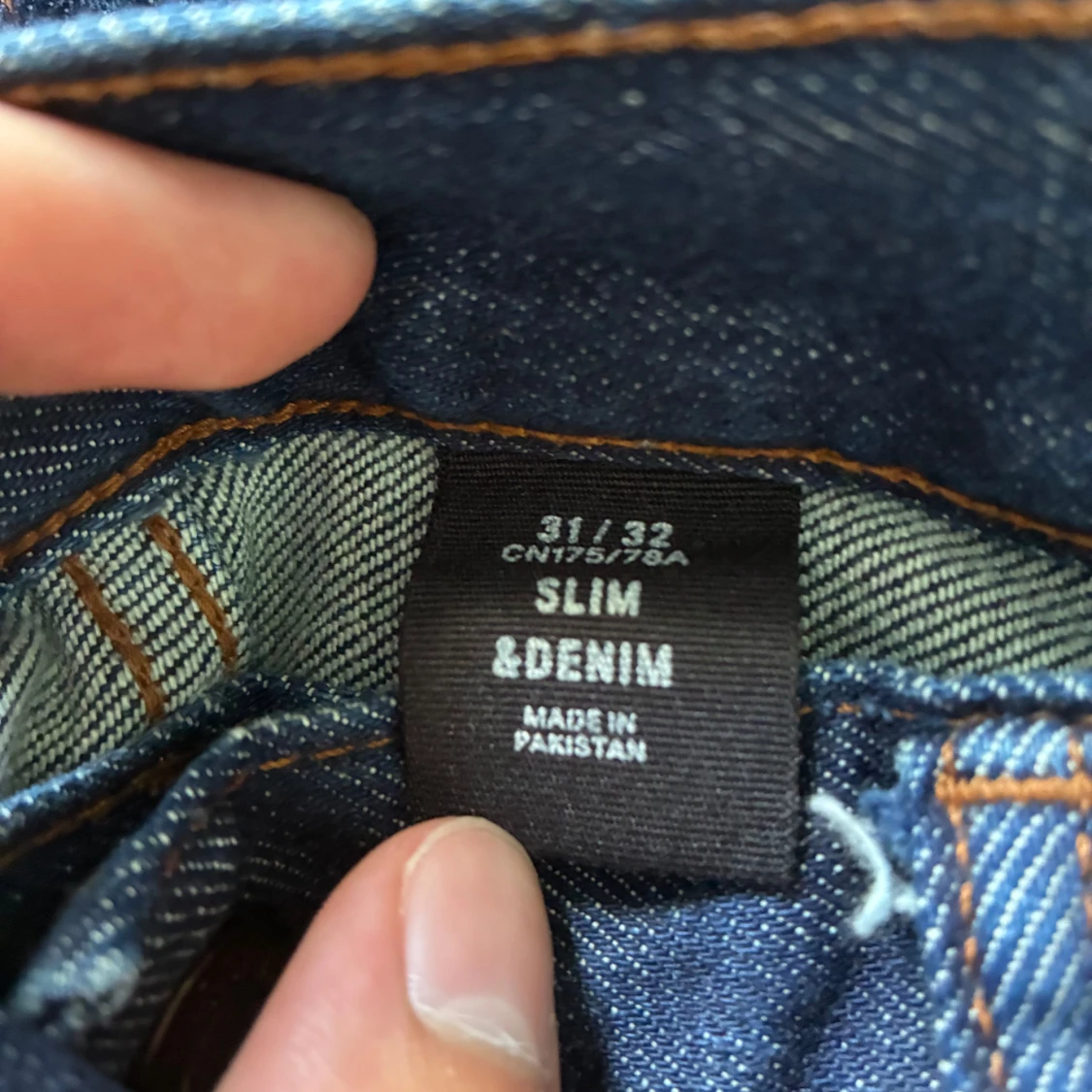 Slim blå jeans från &Denim, 31/32 - 3