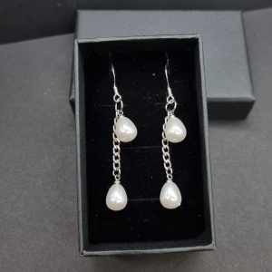 Handgjorda örhängen  - Material-rostfritt stål, Örhängeskrokar-silver 925