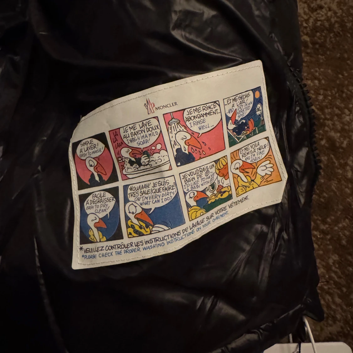 Svart Moncler pufferjacka Xl - 3