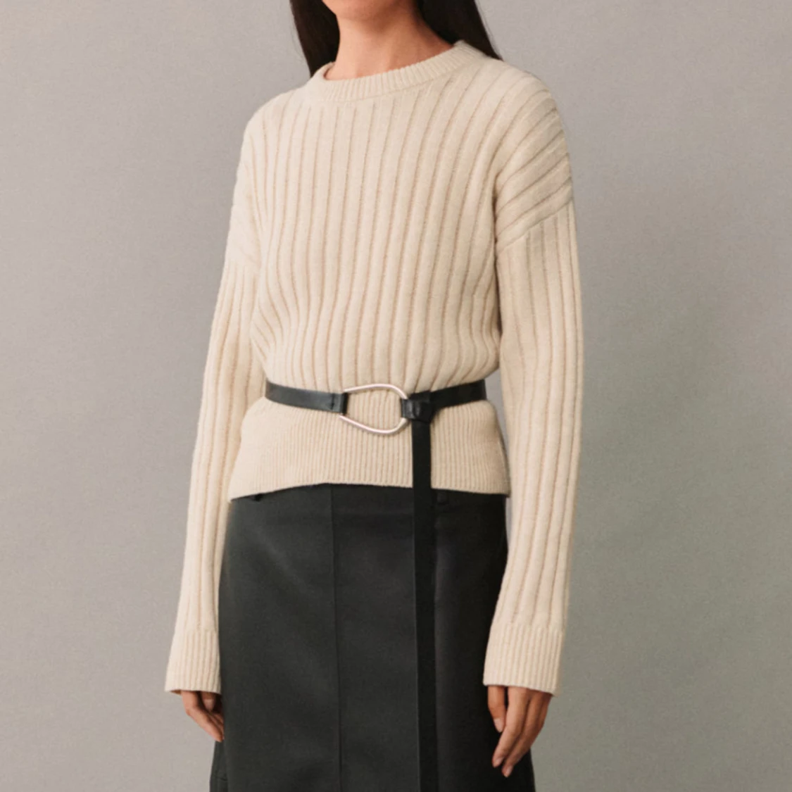 Ribbstickad tröja - 2