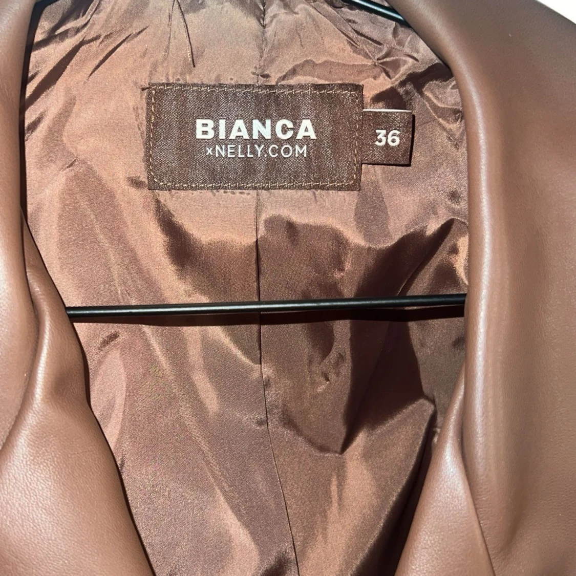 Brun skinnjacka från Bianca x Nelly - 1