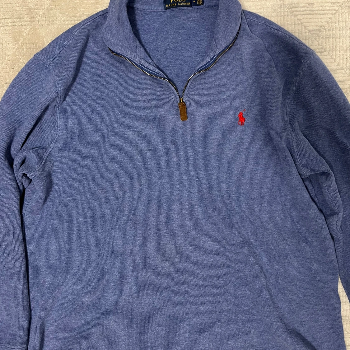 Blå half zip tröja Polo Ralph Lauren