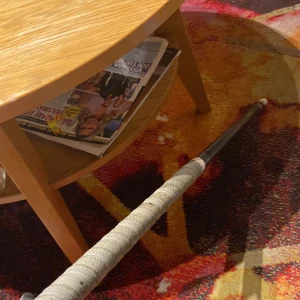 Lackad zone innebandy klubba utan blad  - Lackad zone innebandy klubba med assist Linda 