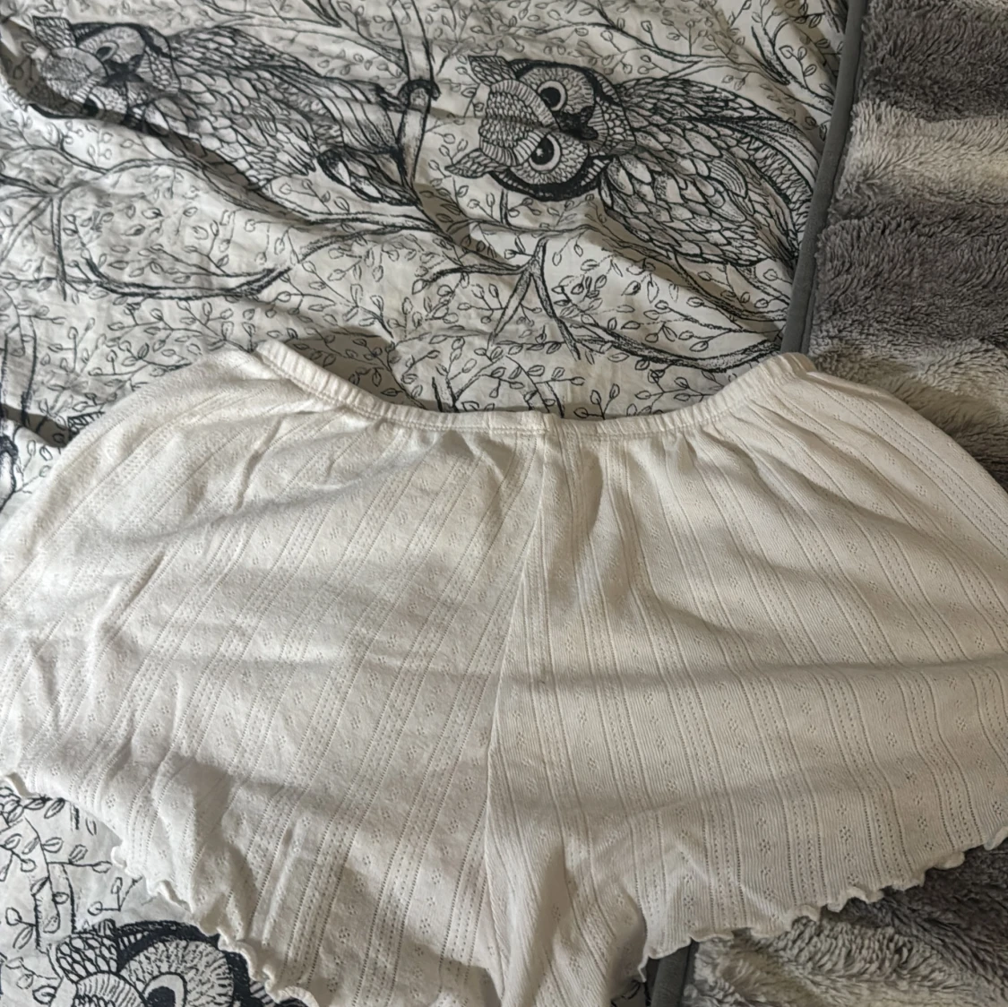 Vita ribbade shorts från 157 XS - 2