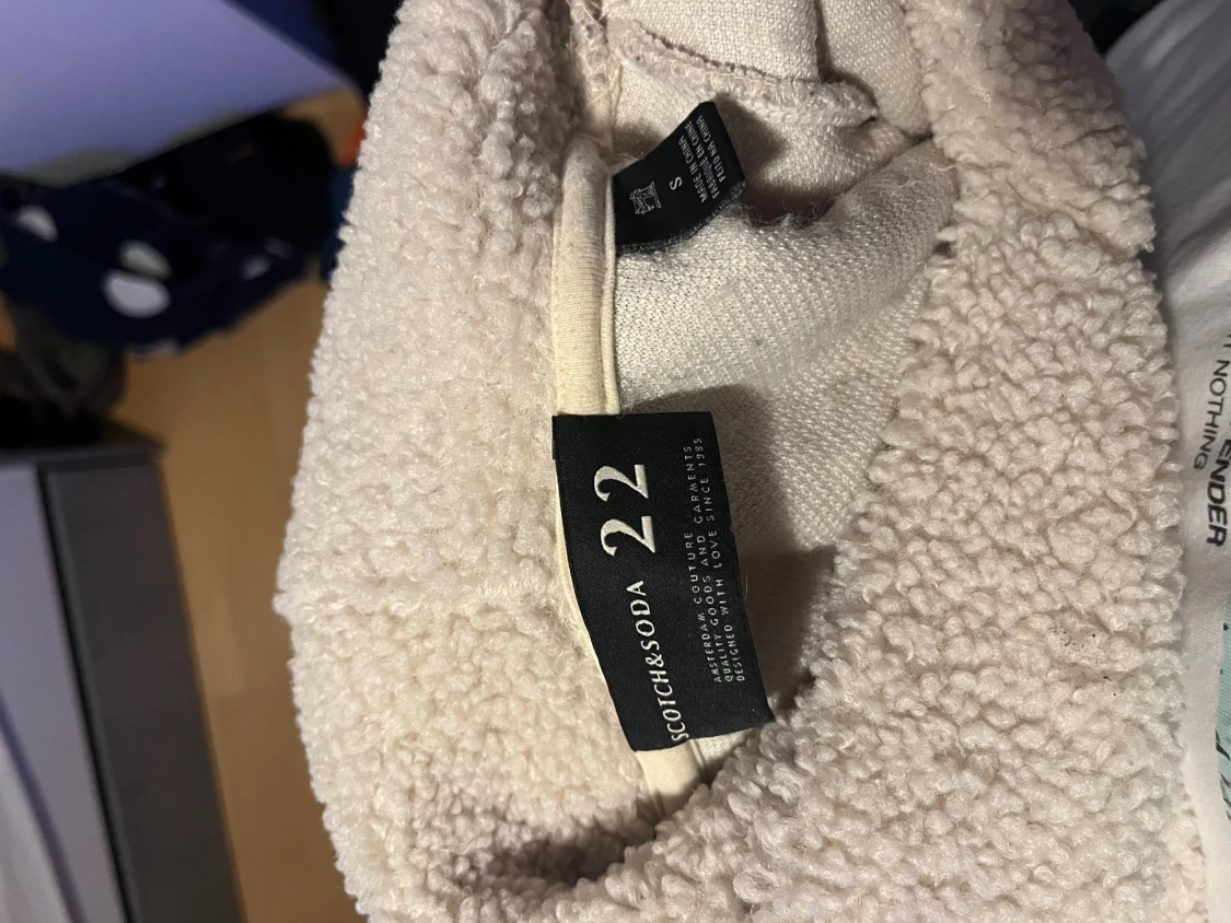 Beige fleece hoodie Scotch & Soda - 3