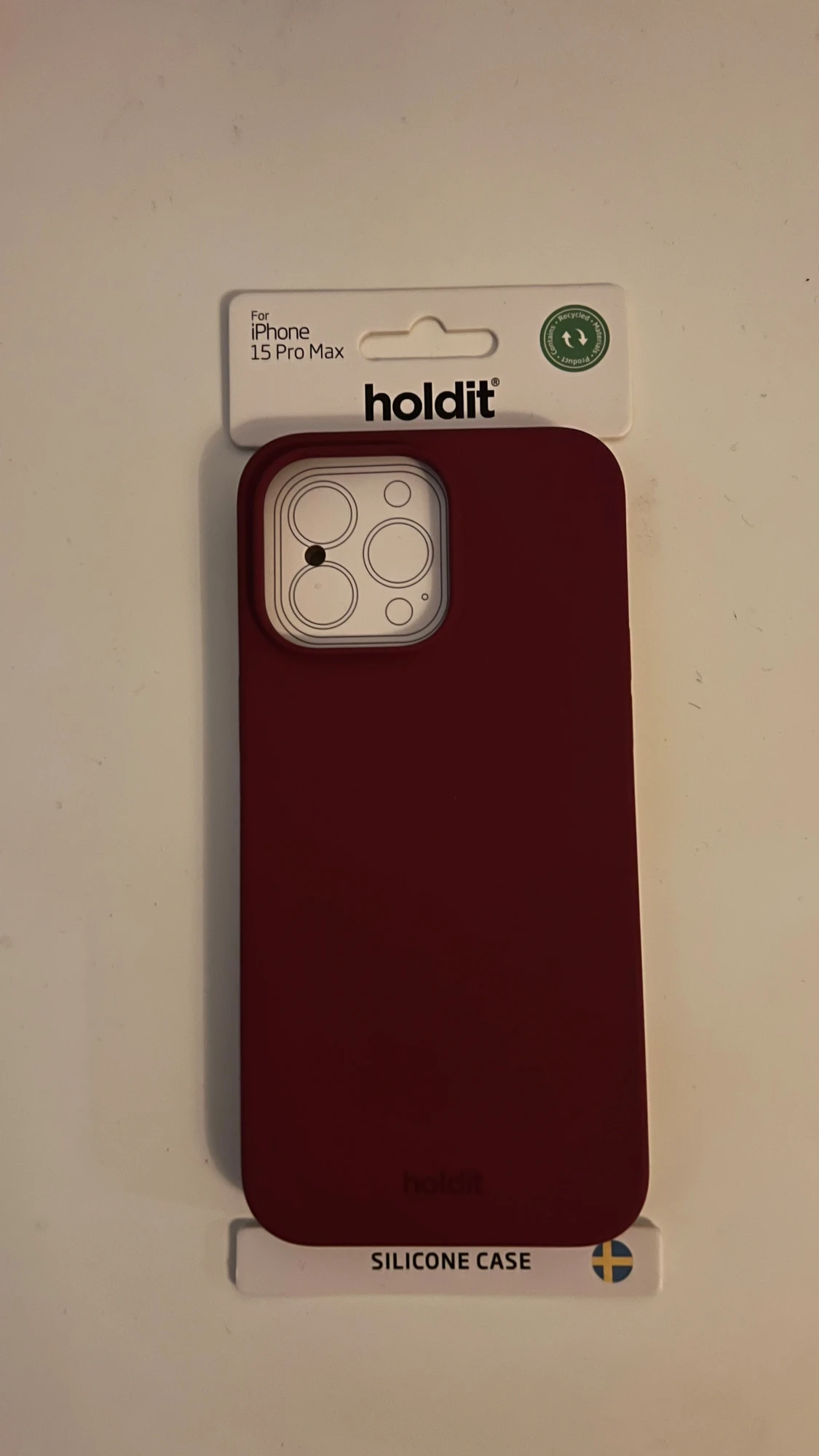 Vinrött mobilskal från holdit iPhone 15 Pro Max - 1