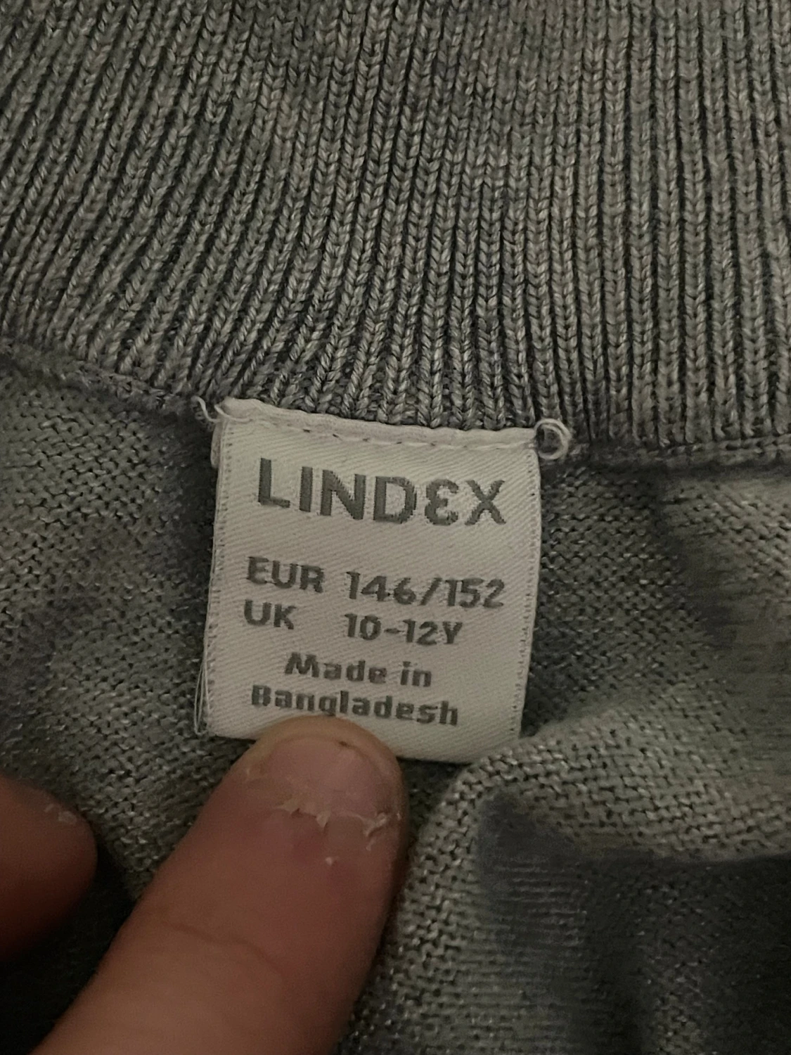 Grå half zip tröja från Lindex - 4