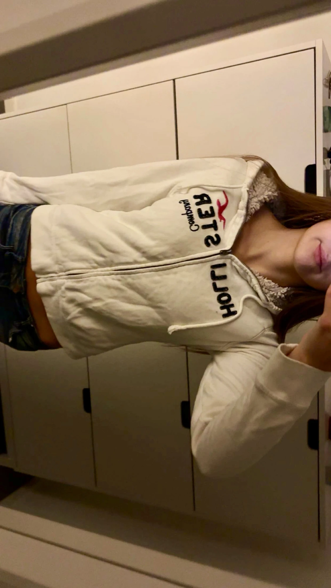 y2k hollister zip up hoodie fodrad teddy