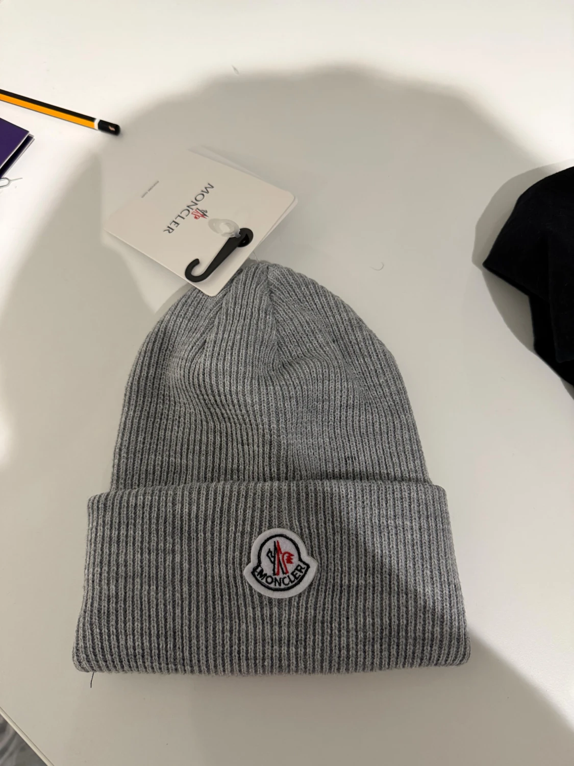 Moncler gray beanie
