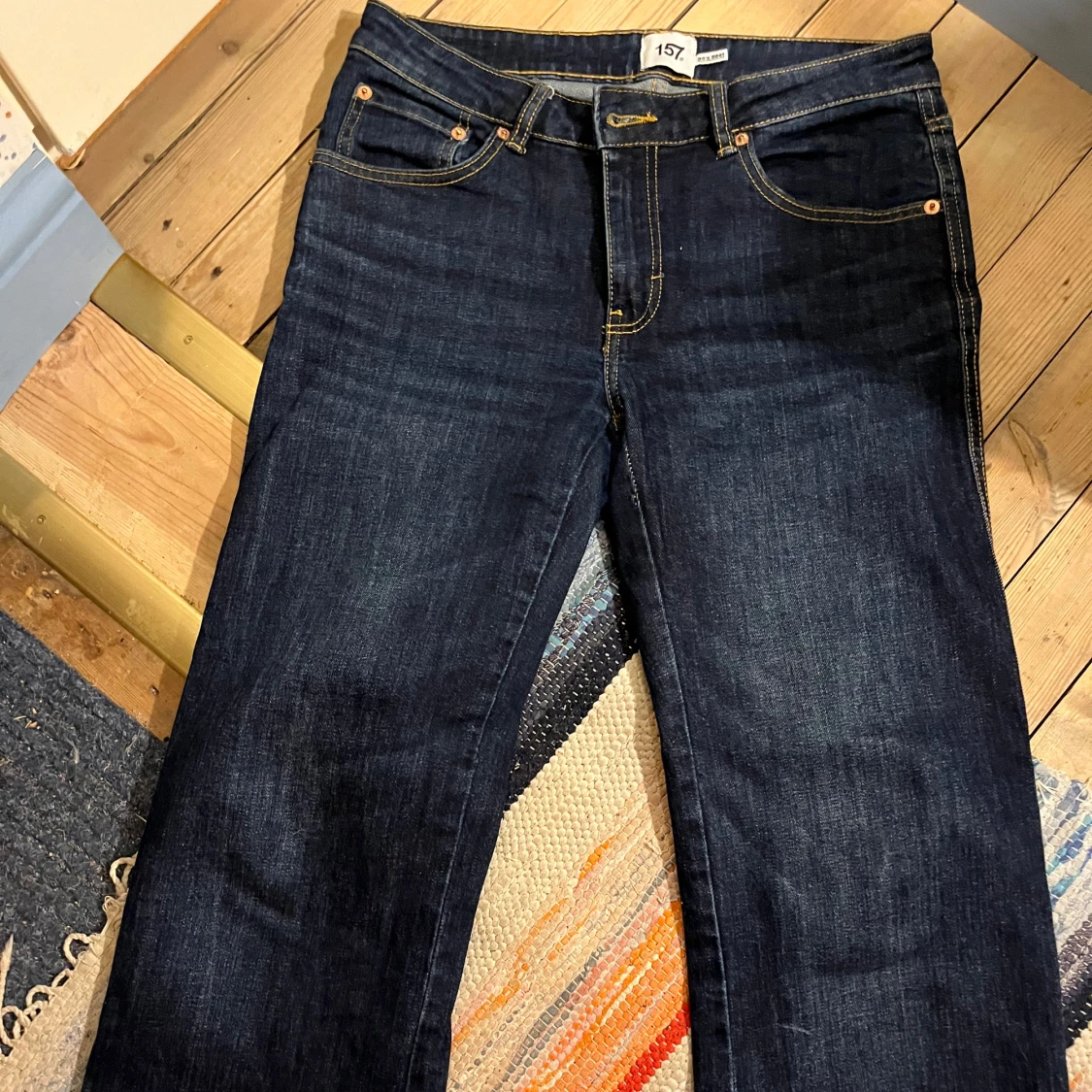 Mörkblå jeans från 157 - 1