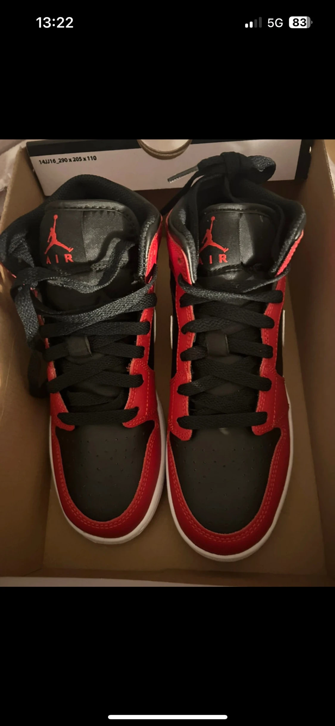 Nike Air Jordan 1 Mid röd/svart - 2