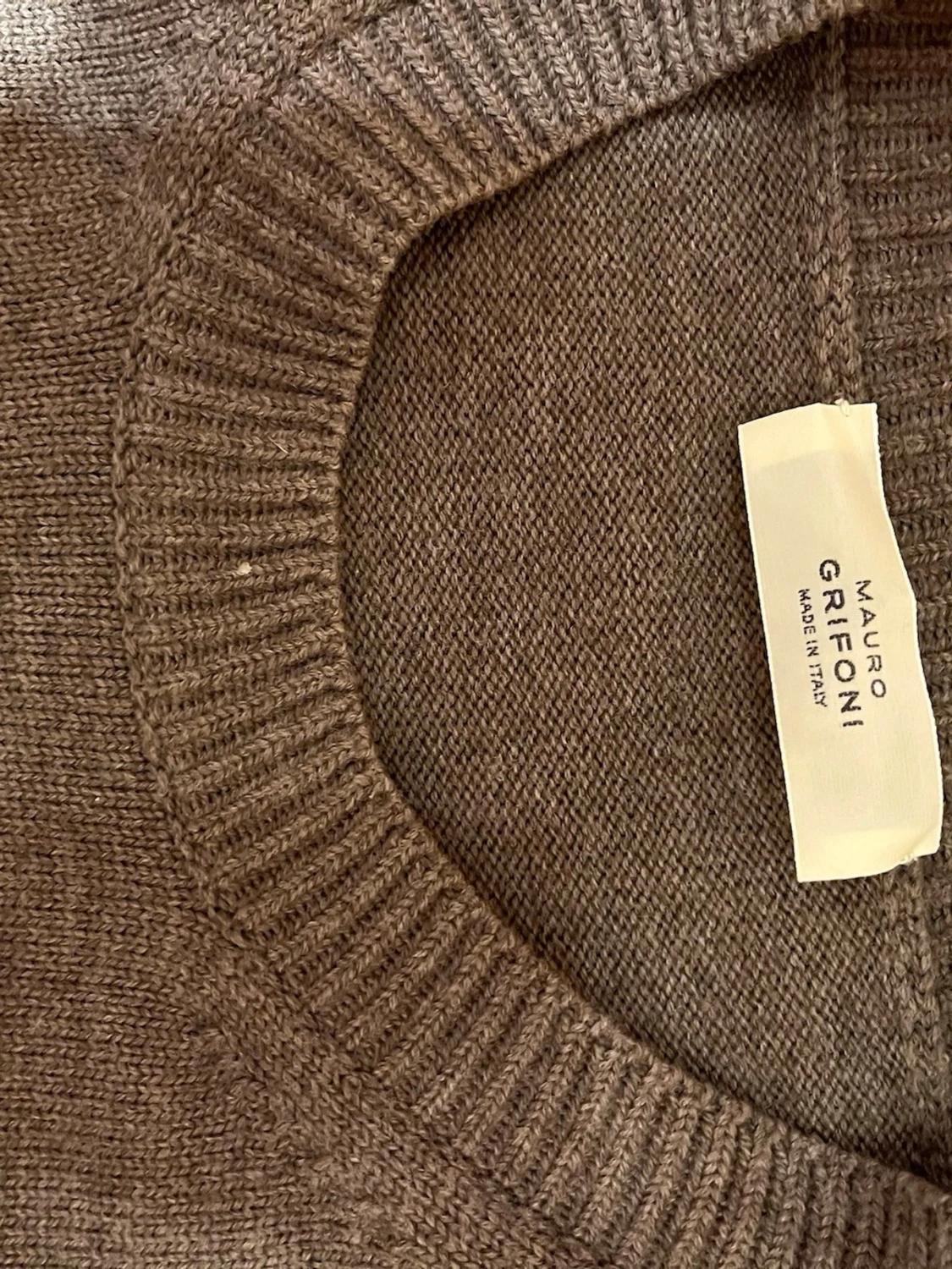 Grå stickad tröja Mauro Grifoni - 1