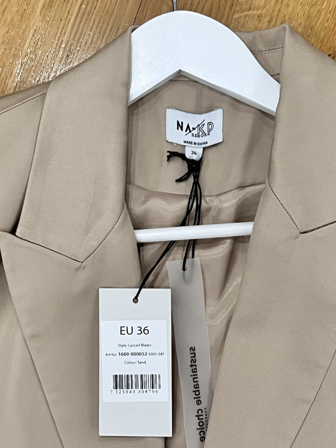 Beige kavaj från NA-KD Reborn, strl 36 - 1