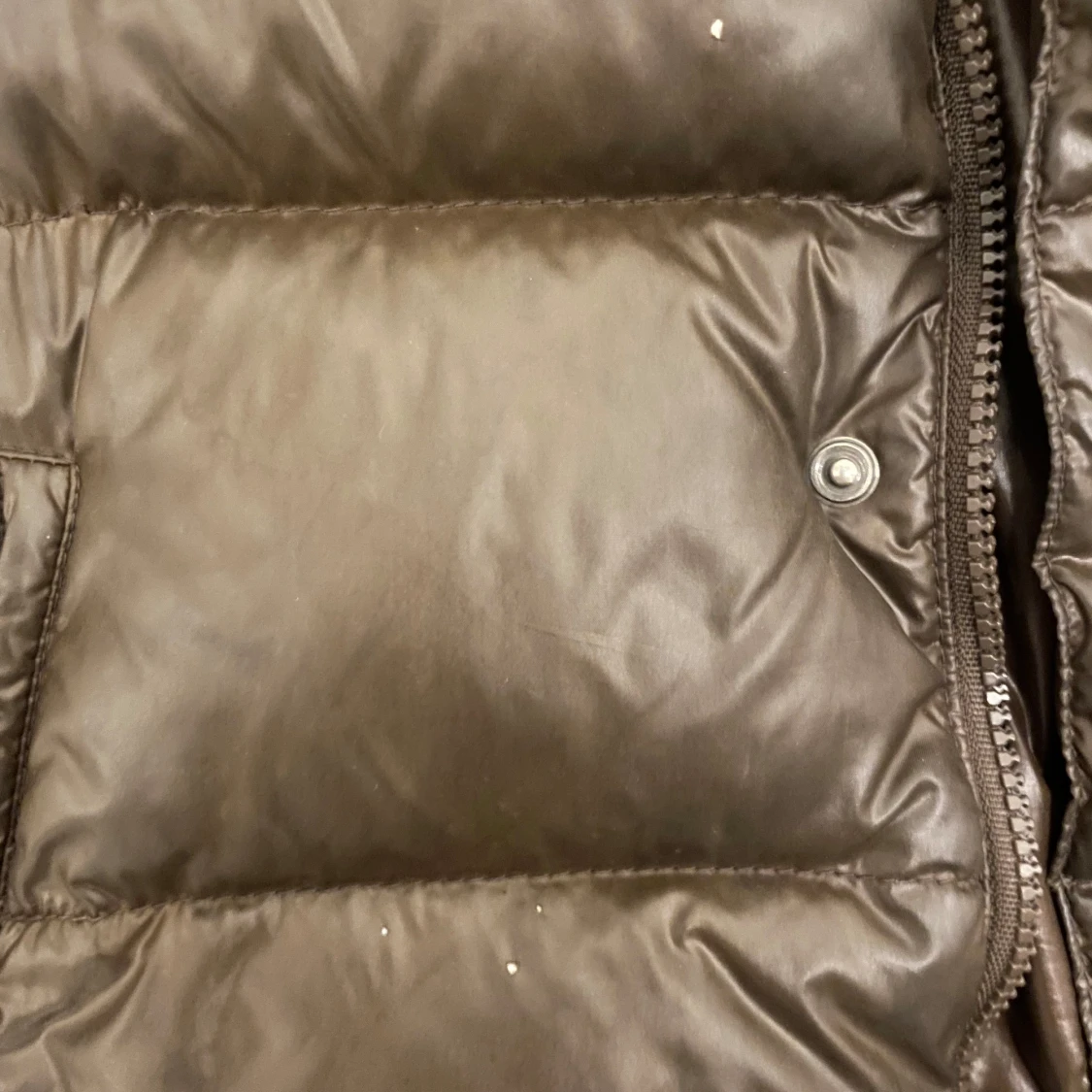 Brun dunväst från Moncler - 2