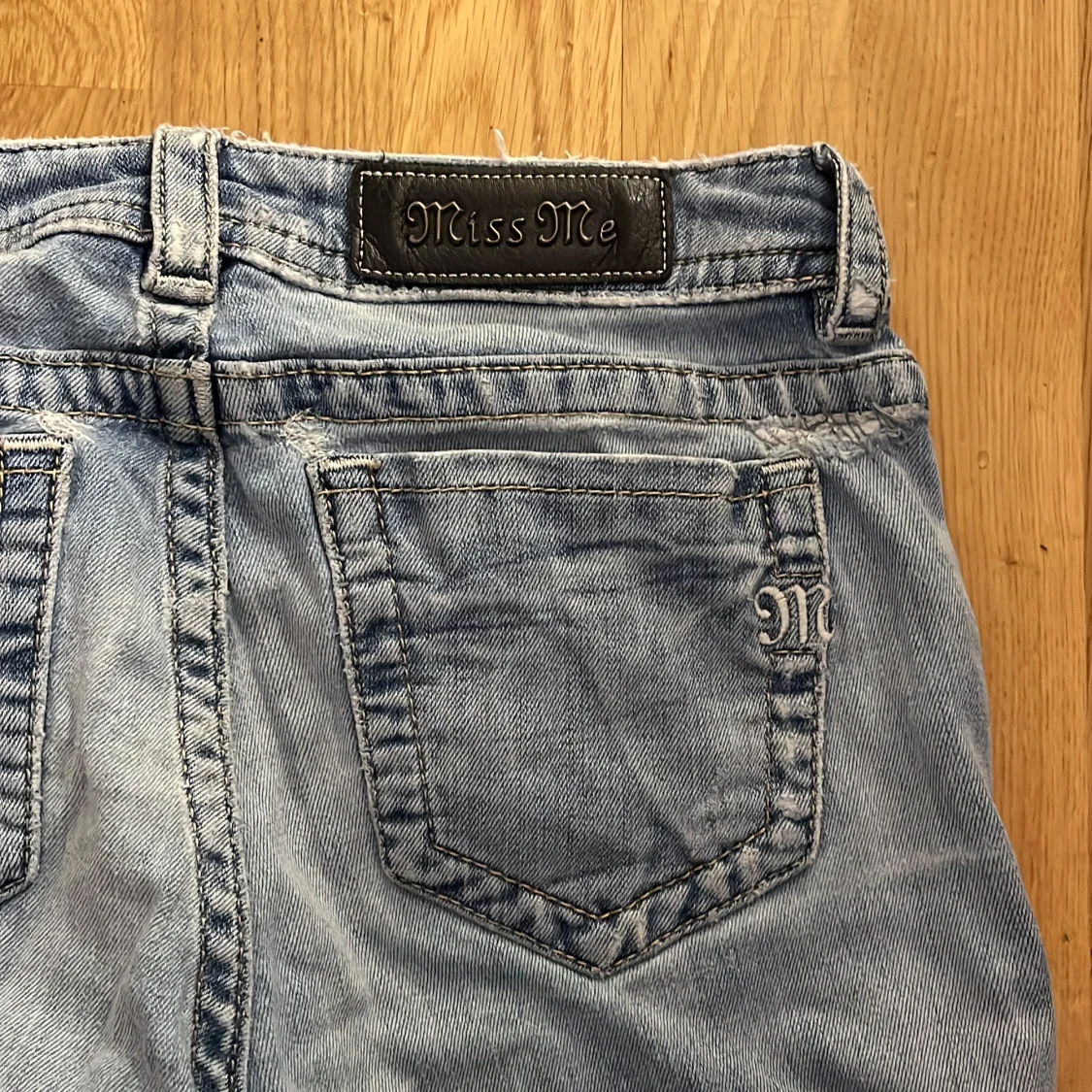 Miss Me ljusblå bootcut jeans - 2