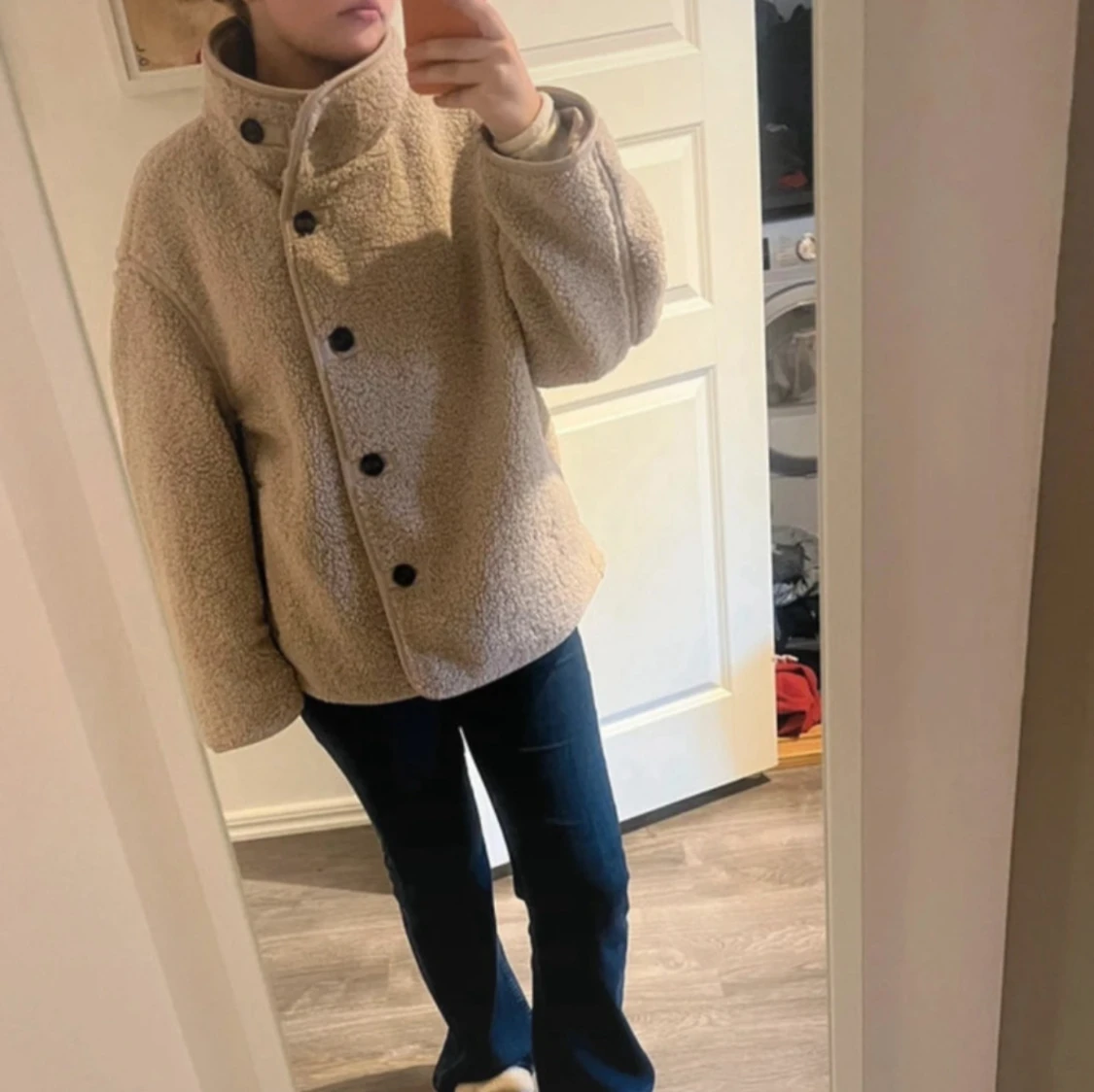 Beige höst jacka från hm - 2