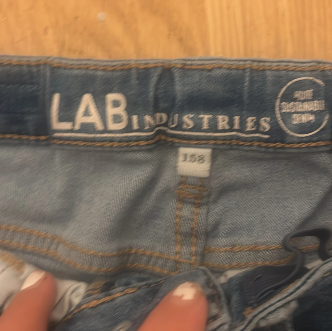 Blå bootcut jeans från LAB Industries - 2