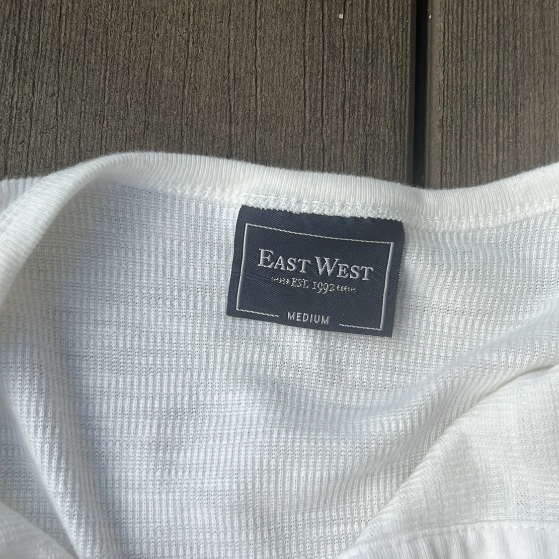 Vit Henley tröja - 1